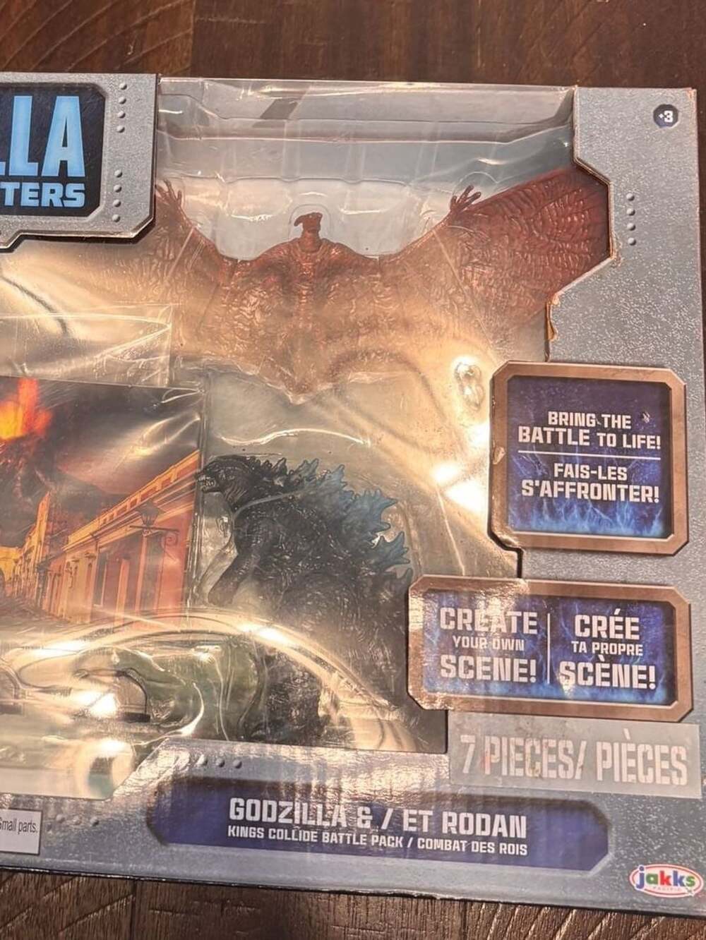 Jakks Pacific Godzilla: King of the Monsters Godzilla & Rodan 7-Piece Battle Pac